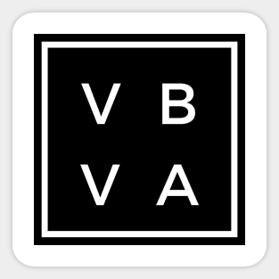 VBVA Virginia Beach Virginia Design by CoVA Tennis Sticker